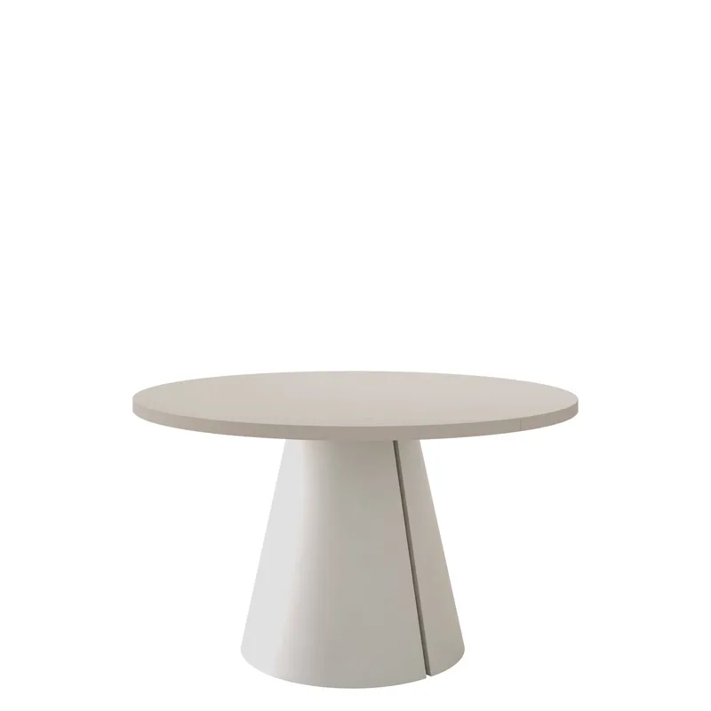 Aurion Matbord rund förlängningsbart 120-196 cm, beige