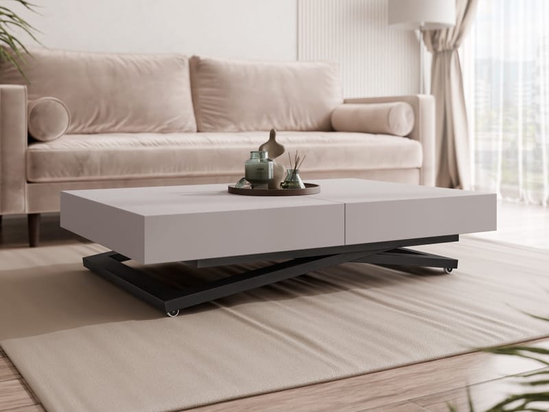 Avendi Soffbord 120 cm - Svart, beige - Möbler - Vardagsrum - Soffbord & vardagsrumsbord - Soffbord