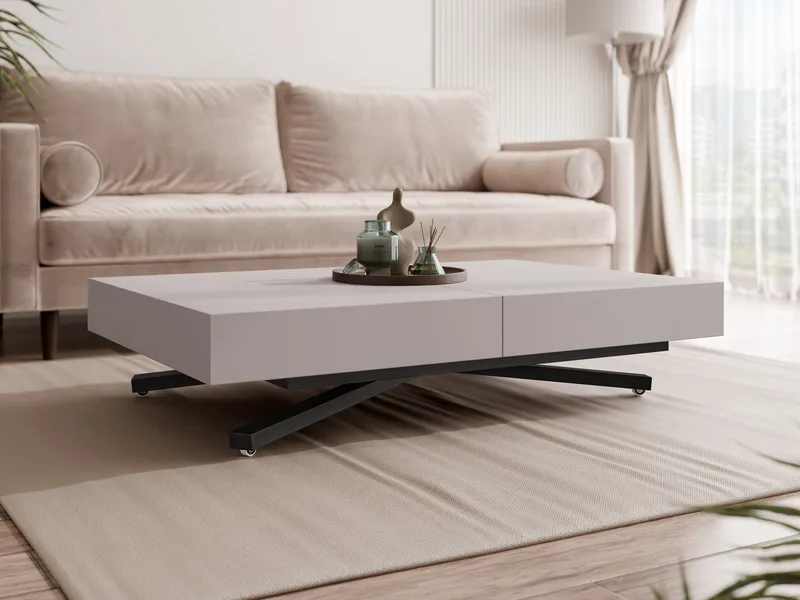 Avendi Soffbord förlängningsbart 200 cm - svart, beige - Möbler - Vardagsrum - Soffbord & vardagsrumsbord - Soffbord