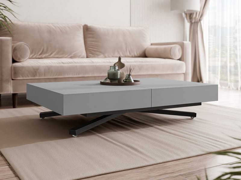 Avendi Soffbord förlängningsbart 200 cm - svart, grå - Möbler - Vardagsrum - Soffbord & vardagsrumsbord - Soffbord