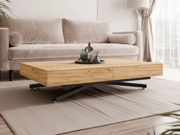 Avendi Soffbord förlängningsbart 200 cm - svart, natur - Möbler - Vardagsrum - Soffbord & vardagsrumsbord - Soffbord