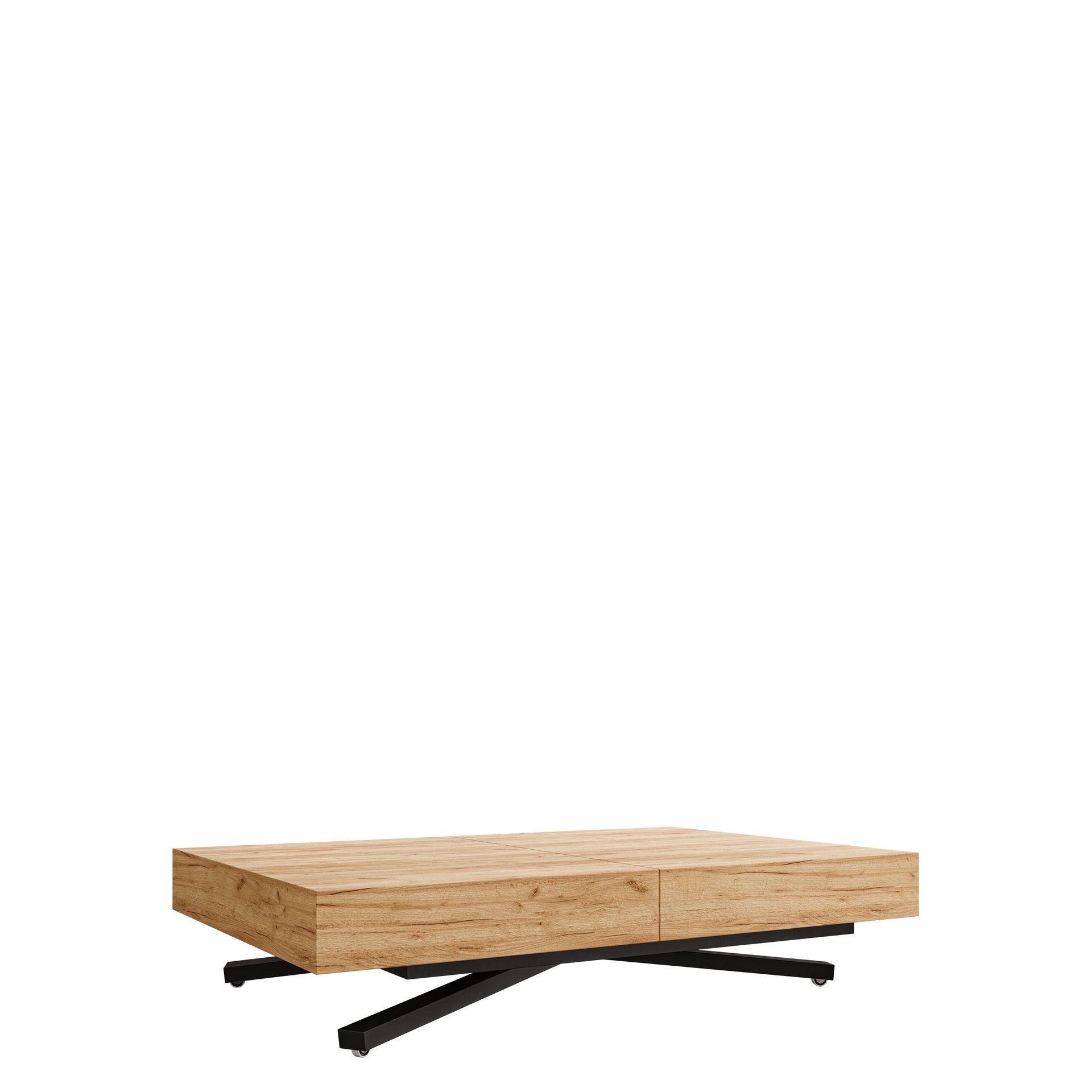 Avendi Soffbord f&ouml;rl&auml;ngningsbart 200 cm - svart, natur