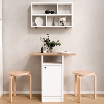 Avero Matbord- 72x73,8x44,5 cm - Vit och ek - Möbler - Matplats - Matbord & köksbord