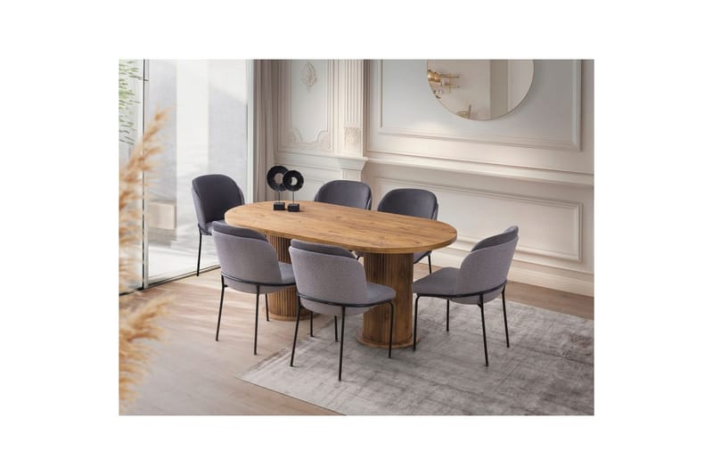 Babilas Matbord 180 cm Oval - Valnöt - Möbler - Matplats - Matbord & köksbord