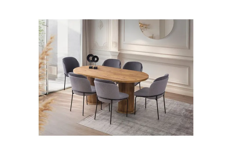 Babilas Matbord 180 cm Oval - Valnöt - Möbler - Matplats - Matbord & köksbord