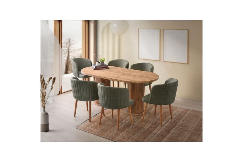 Babilas Matbord 180 cm Oval - Valnöt - Möbler - Matplats - Matbord & köksbord