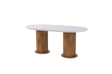 Babilas Matbord 180 cm Oval - Vit - Möbler - Matplats - Matbord & köksbord