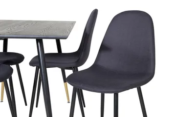 Balisa Matgrupp 120 cm inkl 4 Ypas Stolar - Svart - Möbler - Matplats - Matgrupp & matbord med stolar