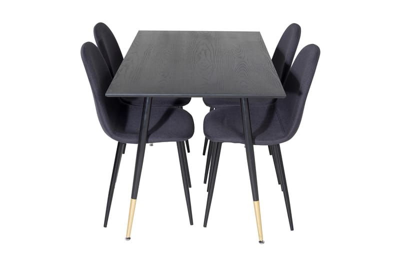 Balisa Matgrupp 120 cm inkl 4 Ypas Stolar - Svart - Möbler - Matplats - Matgrupp & matbord med stolar