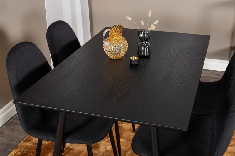 Balisa Matgrupp 120 cm inkl 4 Ypas Stolar - Svart - Möbler - Matplats - Matgrupp & matbord med stolar