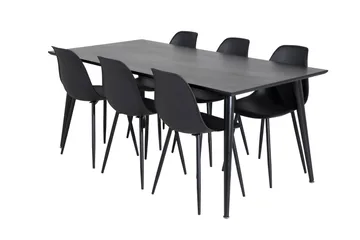 Balisa Matgrupp 180 cm inkl 6 Ypas Stolar - Svart - Möbler - Matplats - Matgrupp & matbord med stolar
