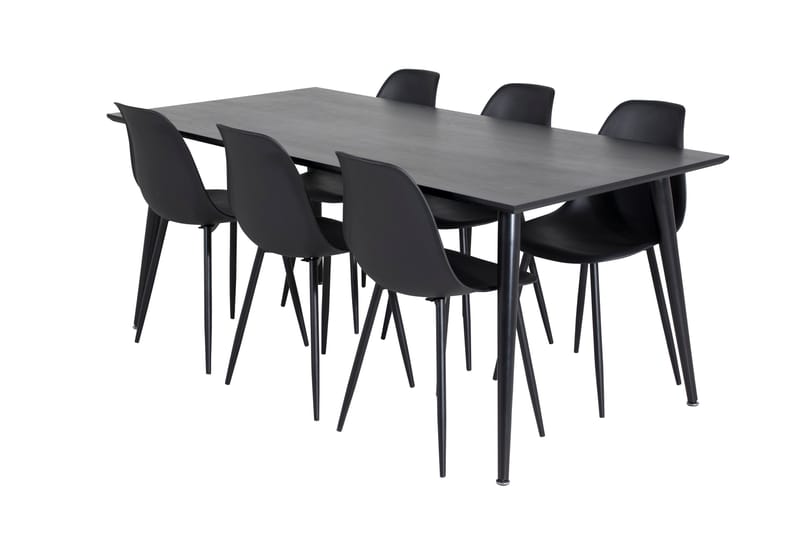 Balisa Matgrupp 180 cm inkl 6 Ypas Stolar - Svart - Möbler - Matplats - Matgrupp & matbord med stolar