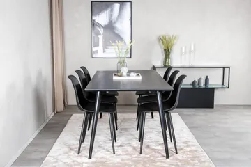 Balisa Matgrupp 180 cm inkl 6 Ypas Stolar - Svart - Möbler - Matplats - Matgrupp & matbord med stolar