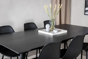 Balisa Matgrupp 180 cm inkl 6 Ypas Stolar - Svart - Möbler - Matplats - Matgrupp & matbord med stolar