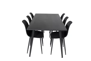 Balisa Matgrupp 180 cm inkl 6 Ypas Stolar - Svart - Möbler - Matplats - Matgrupp & matbord med stolar