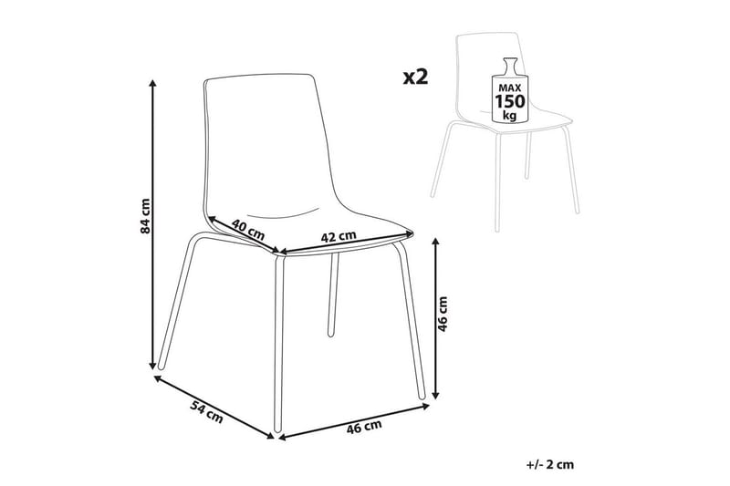 Bankettstol Silerton set om 2 - Möbler - Matplats - Matstol & köksstol