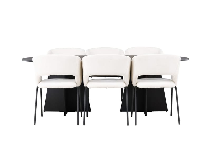 Bariso Matbord 230x115x75 cm Oval med 6 Day Matstol - Möbler - Matplats - Matgrupp & matbord med stolar
