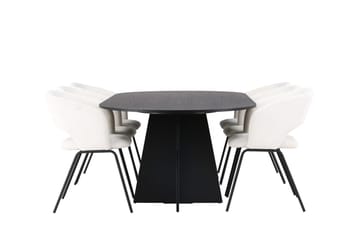 Bariso Matbord 230x115x75 cm Oval med 6 Day Matstol - Möbler - Matplats - Matgrupp & matbord med stolar