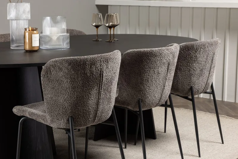 Bariso Matbord 230x115x75 cm Oval med 6 Modesto Matstol - Möbler - Matplats - Matgrupp & matbord med stolar