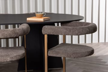 Bariso Matbord 230x115x75 cm Oval med 6 Morning Karmstol - Möbler - Matplats - Matgrupp & matbord med stolar