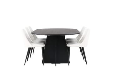Bariso Matbord 230x115x75 cm Oval med 6 Night Matstol - Möbler - Matplats - Matgrupp & matbord med stolar
