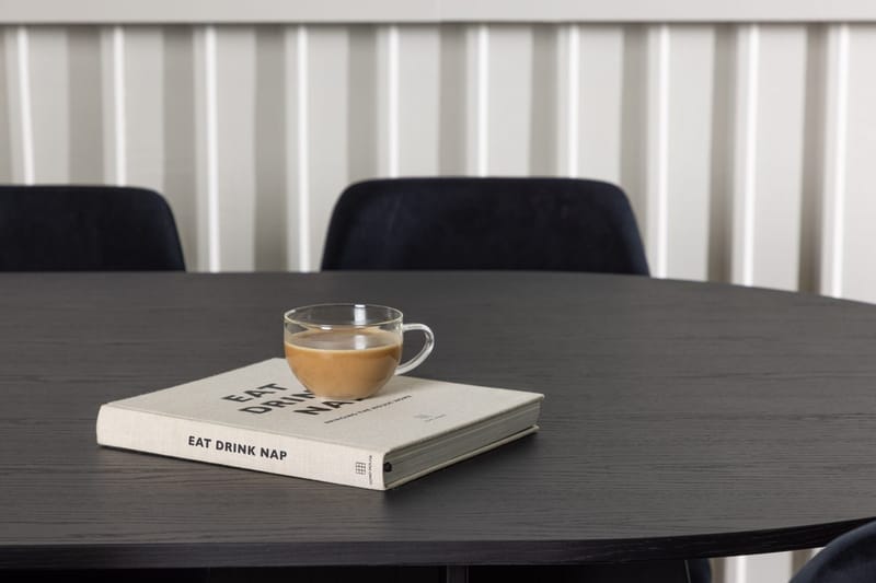 Bariso Matbord 230x115x75 cm Oval med 6 Night Matstol - Möbler - Matplats - Matgrupp & matbord med stolar