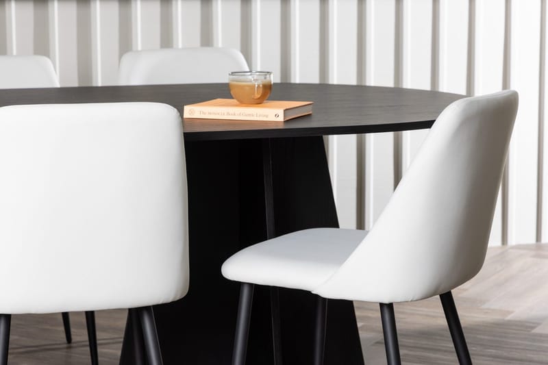 Bariso Matbord 230x115x75 cm Oval med 6 Night Matstol - Möbler - Matplats - Matgrupp & matbord med stolar