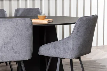 Bariso Matbord 230x115x75 cm Oval med 6 Rosie Matstol - Möbler - Matplats - Matgrupp & matbord med stolar