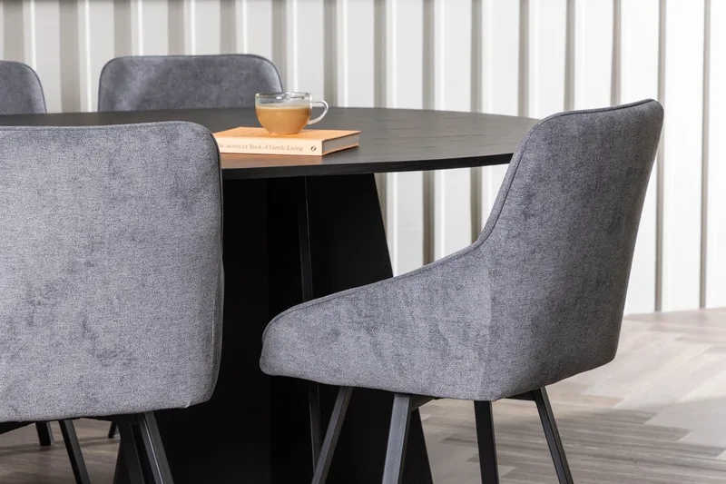 Bariso Matbord 230x115x75 cm Oval med 6 Rosie Matstol - Möbler - Matplats - Matgrupp & matbord med stolar