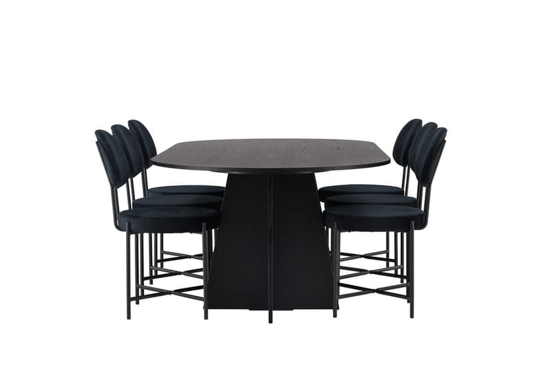 Bariso Matbord 230x115x75 cm Oval med 6 Stella Matstol - Möbler - Matplats - Matgrupp & matbord med stolar