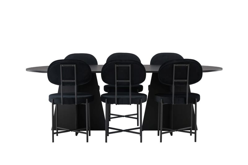 Bariso Matbord 230x115x75 cm Oval med 6 Stella Matstol - Möbler - Matplats - Matgrupp & matbord med stolar