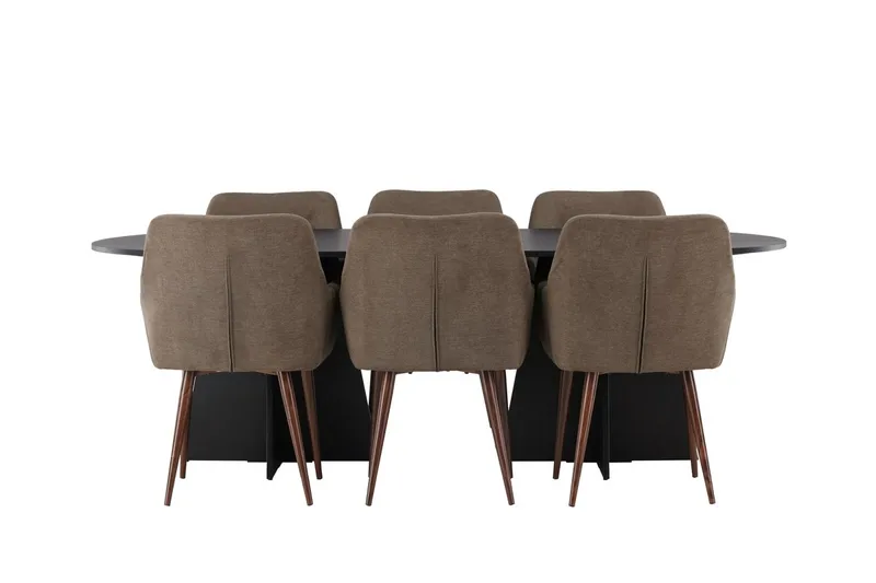 Bariso Matbord 230x115x75 cm Oval med 6 Tomorrow Karmstol - Möbler - Matplats - Matgrupp & matbord med stolar
