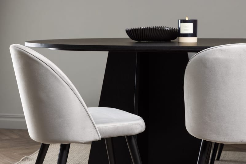 Bariso Matbord 230x115x75 cm Oval med 6 Velvet Köksstol Sammet - Möbler - Matplats - Matgrupp & matbord med stolar