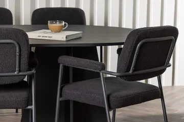 Bariso Matbord 230x115x75 cm Oval med 6 Yesterday Matstol - Möbler - Matplats - Matgrupp & matbord med stolar