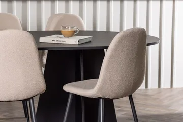 Bariso Matbord 230x115x75 cm Oval med 6 Polar Matstol - Möbler - Matplats - Matgrupp & matbord med stolar