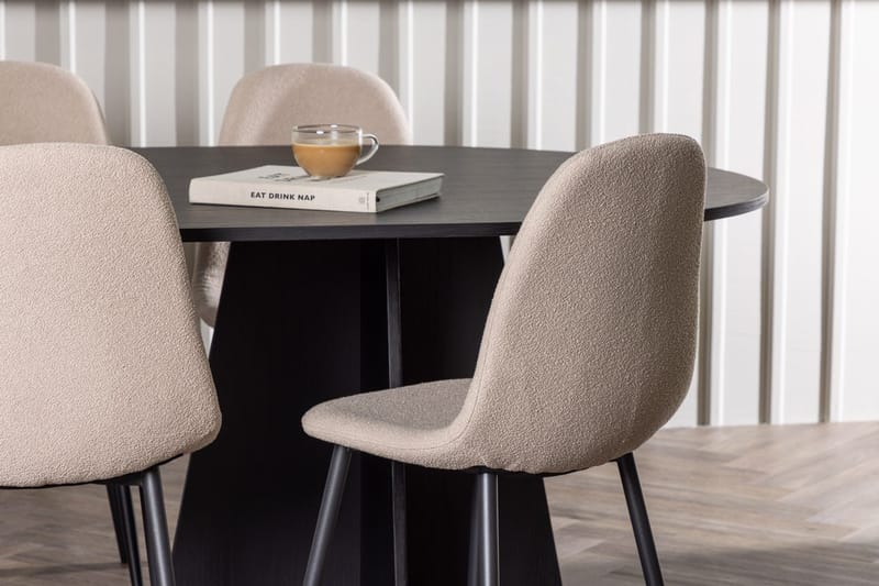 Bariso Matbord 230x115x75 cm Oval med 6 Polar Matstol - Möbler - Matplats - Matgrupp & matbord med stolar
