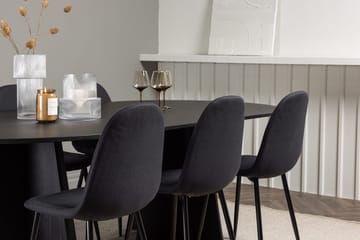 Bariso Matbord 230x115x75 cm Oval med 6 Polar Matstol - Möbler - Matplats - Matgrupp & matbord med stolar