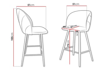 Aikka Barstol 105 cm - Grå - Möbler - Matplats - Barmöbler - Barstolar