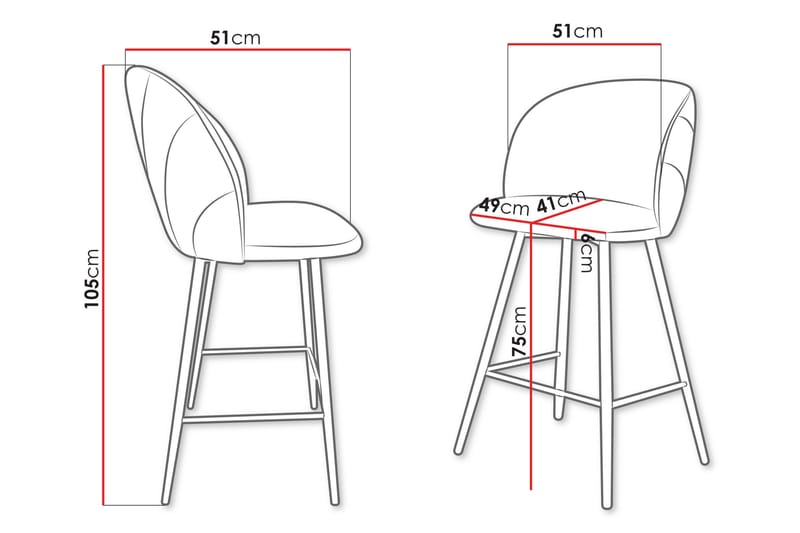 Aikka Barstol 105 cm - Marinblå - Möbler - Matplats - Barmöbler - Barstolar