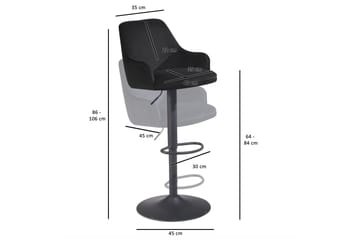 Badan Barstol 106 cm - Antracit - Möbler - Matplats - Barmöbler - Barstolar