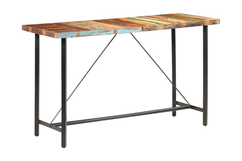 Barbord 180x70x107 cm massivt återvunnet trä - Brun - Möbler - Matplats - Barmöbler - Barbord