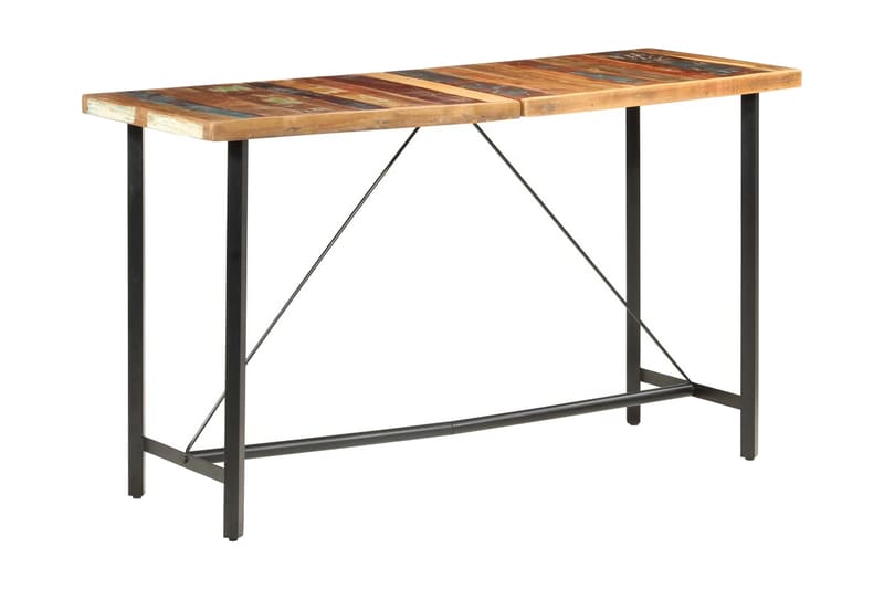 Barbord 180x70x107 cm massivt återvunnet trä - Brun - Möbler - Matplats - Barmöbler - Barbord