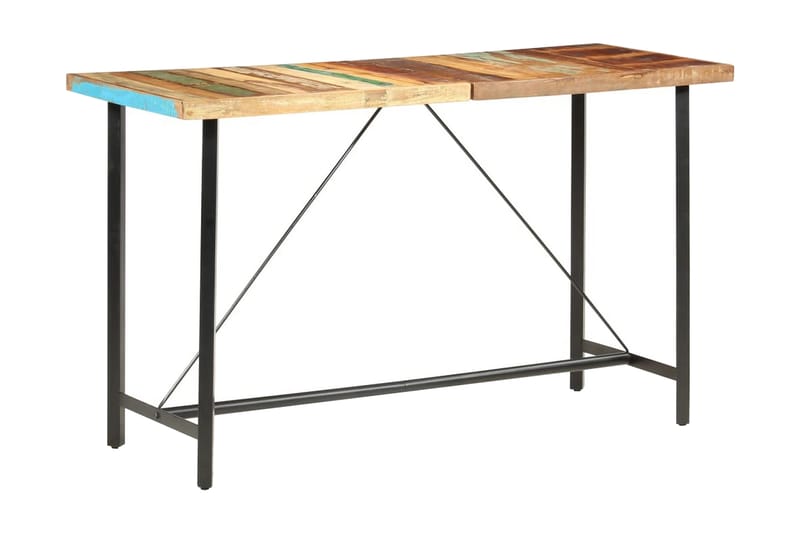 Barbord 180x70x107 cm massivt återvunnet trä - Brun - Möbler - Matplats - Barmöbler - Barbord