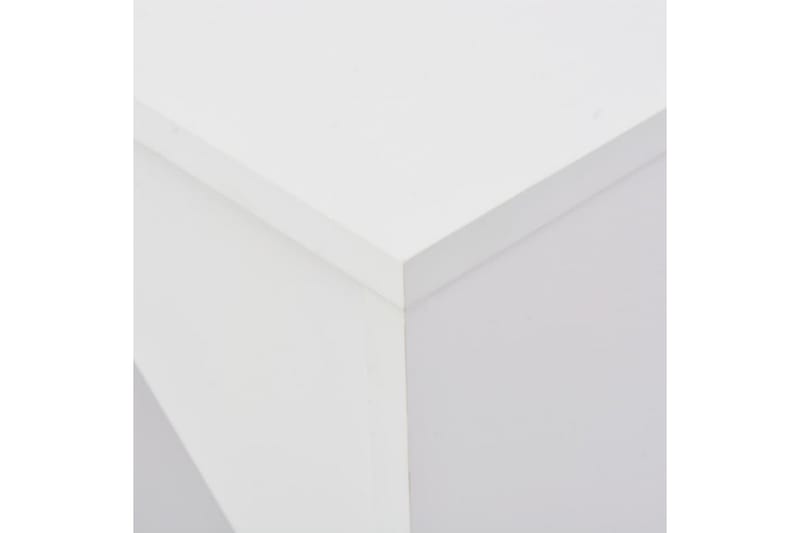 Barbord med flyttbar hylla vit 138x39x110 cm - Vit - Möbler - Matplats - Barmöbler - Barbord