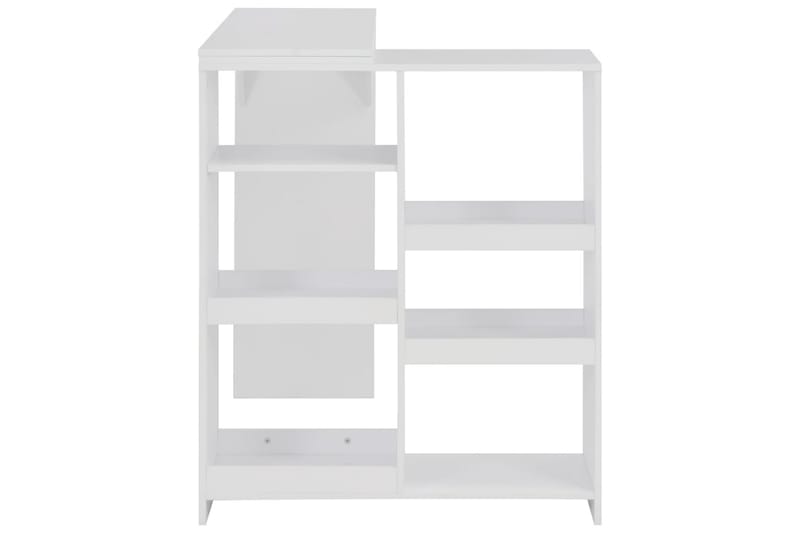 Barbord med flyttbar hylla vit 138x39x110 cm - Vit - Möbler - Matplats - Barmöbler - Barbord