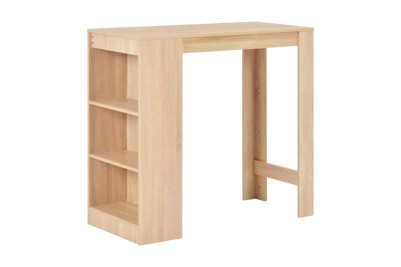 Barbord med hylla ek 110x50x103 cm - Brun - Möbler - Matplats - Barmöbler - Barbord