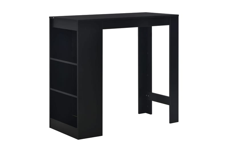 Barbord med hylla svart 110x50x103 cm - Svart - Möbler - Matplats - Barmöbler - Barbord