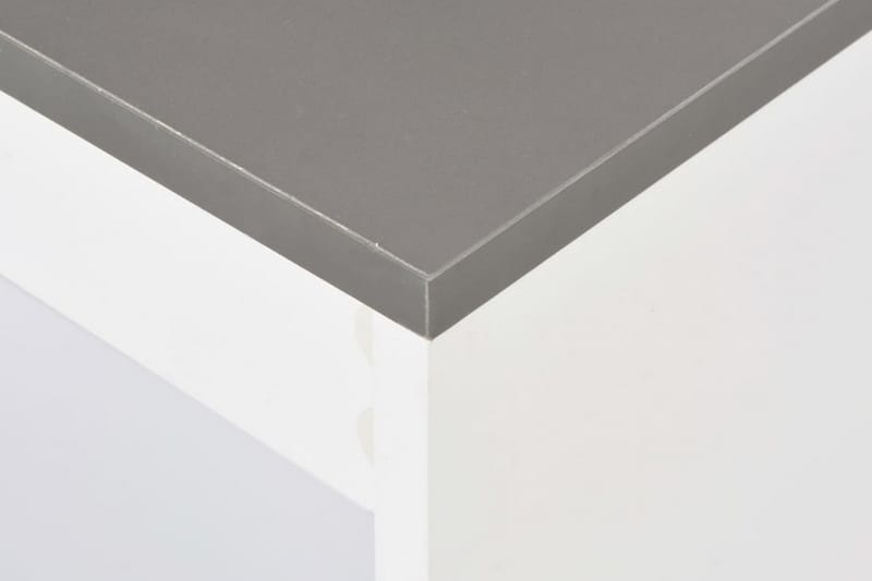 Barbord med hylla vit 110x50x103 cm - Vit - Möbler - Matplats - Barmöbler - Barbord