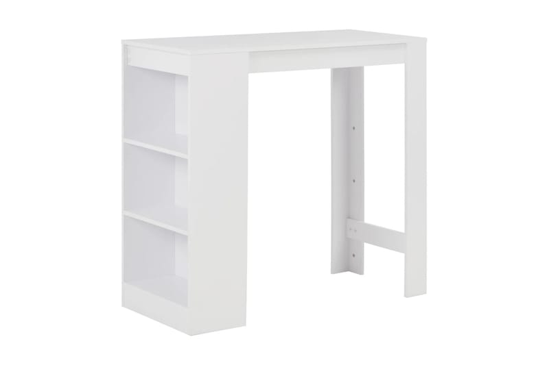 Barbord med hylla vit 110x50x103 cm - Vit - Möbler - Matplats - Barmöbler - Barbord