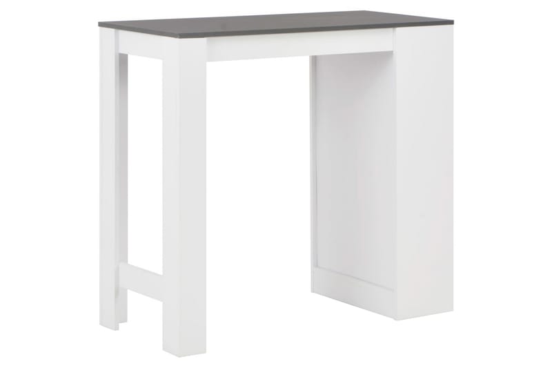 Barbord med hylla vit 110x50x103 cm - Vit - Möbler - Matplats - Barmöbler - Barbord